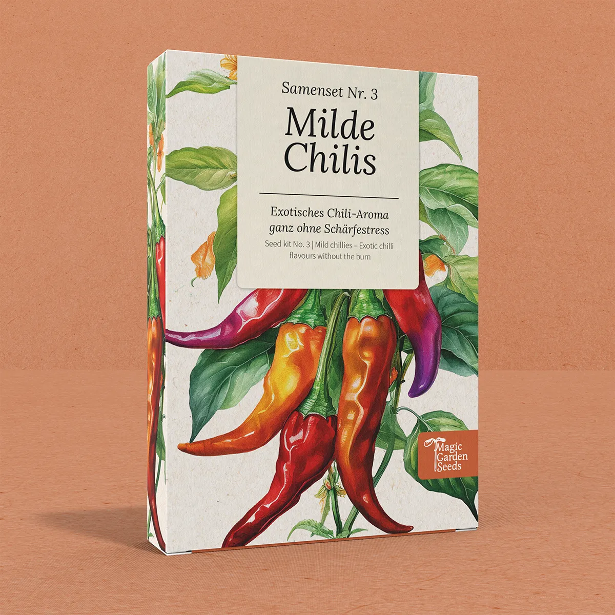 Milde Chilis: Exotisches Chili-Aroma ganz ohne Schärfe – Samenset Nr. 3