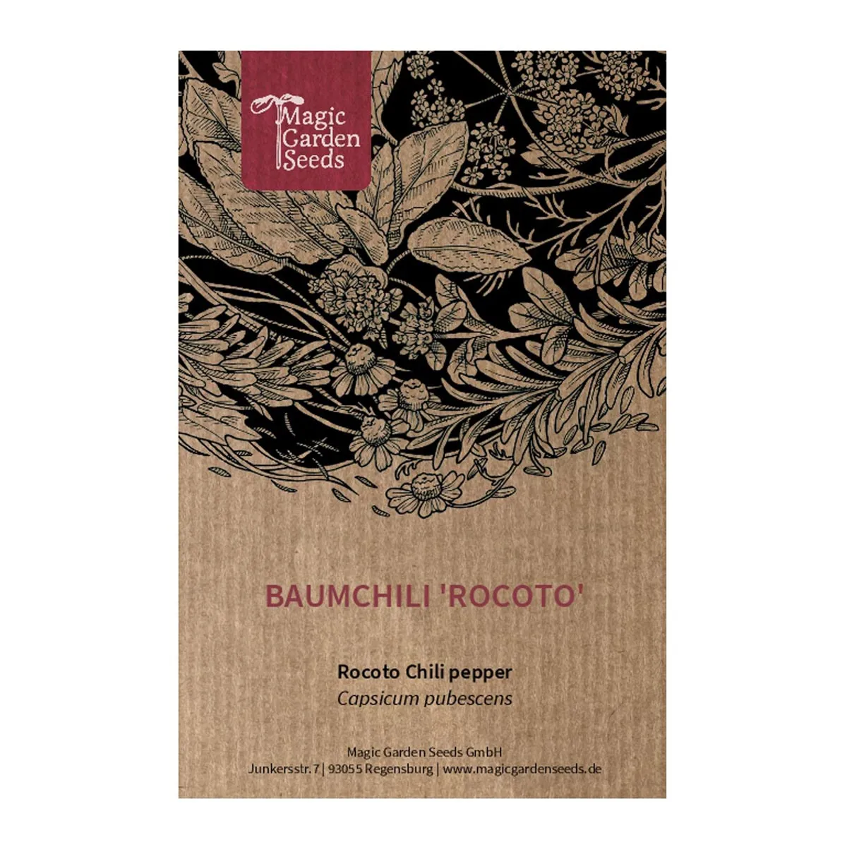 Baumchili 'Rocoto Manzano Rojo' (Capsicum pubescens) Samen