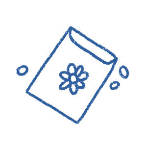 Zaadzakje als symbool voor de juiste zaaiomstandigheden