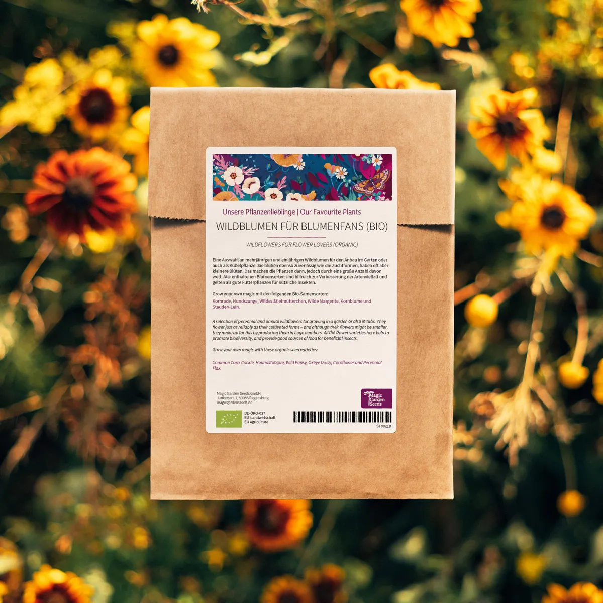 Unsere Pflanzenlieblinge: Wildblumen für Blumenfans (Bio) - Samenset