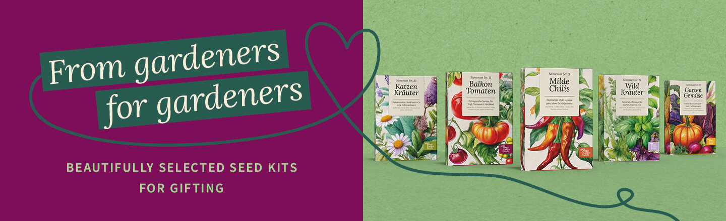 Promotiebanner voor onze nieuwe zaadsets