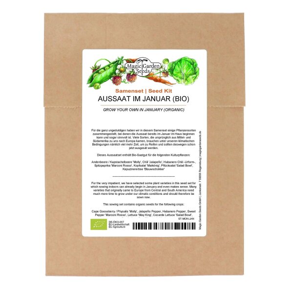Zaaien in januari (bio) – zaad set