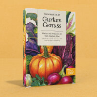 Cucumber Selection: Four Varieties with Companion Herbs...